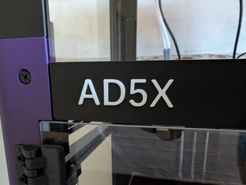 Logo gắn vỏ máy Flashforge AD5X chính hãng - Image 1