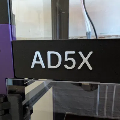 Logo gắn vỏ máy Flashforge AD5X chính hãng