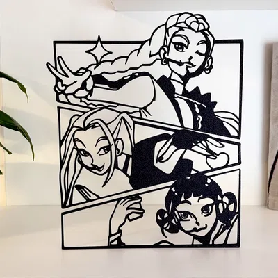 Tranh Treo Tường KPop Demon Hunters