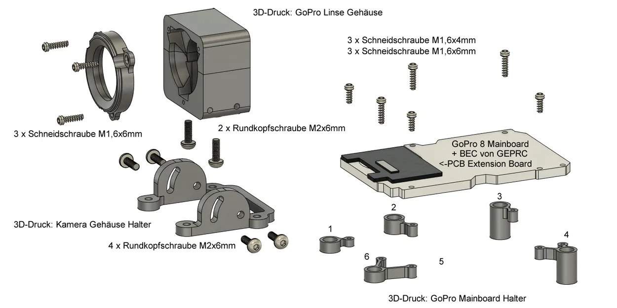 GoFlyPro - Khung Drone FPV - 3, 3.5 và 4 Inch / dưới 250g - Image 11