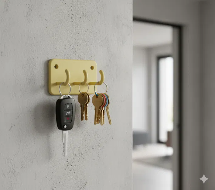 Kệ Treo Chìa Khóa Tối Giản – Phiên Bản 3 & 5 Móc - Image 1