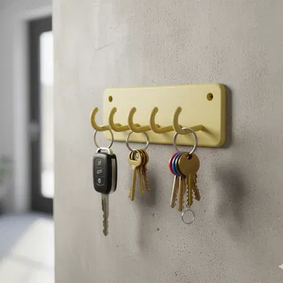 Kệ Treo Chìa Khóa Tối Giản – Phiên Bản 3 & 5 Móc