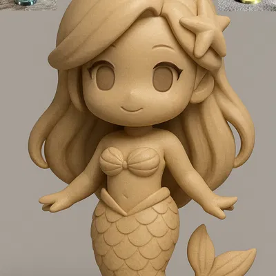 Mô hình Nàng Tiên Cá Chibi