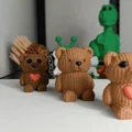Móc Khóa Gấu Bông Vải Dệt - Thumbnail 1