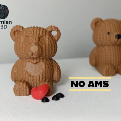 Móc Khóa Gấu Bông Vải Dệt