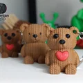 Móc Khóa Gấu Bông Vải Dệt - Thumbnail 8