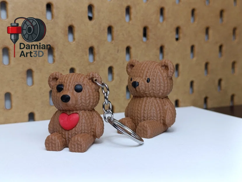 Móc Khóa Gấu Bông Vải Dệt - Image 9