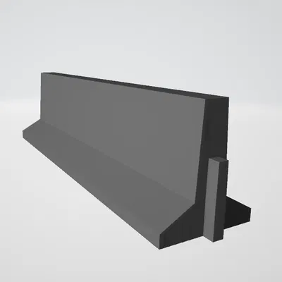 Khuôn rào chắn giao thông tỉ lệ 1:35 in được - cho diorama (chỉnh sửa)