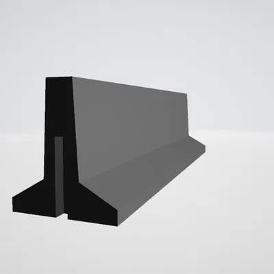 Khuôn rào chắn giao thông tỉ lệ 1:35 in được - cho diorama (chỉnh sửa)