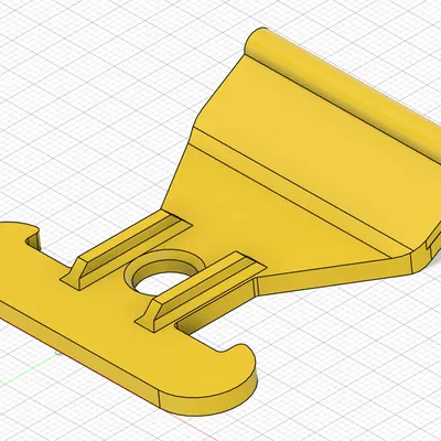 Móc cắm trại (uốn cong và kéo dài) cho thanh ray (Haken für Kederleiste)