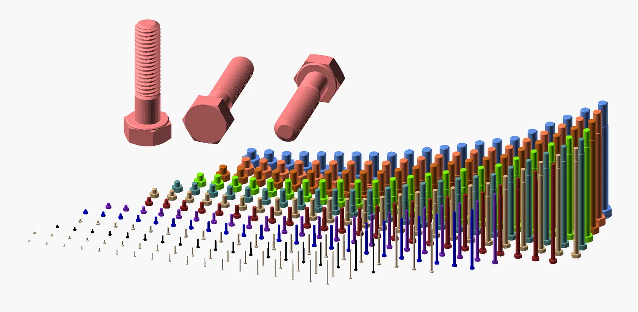 Trăm Trăm Loại Ốc Lục Giác Ren Metric Chính Xác M1.6 Đến M64 - Image 1