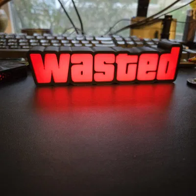 Nắp Lưng Đèn GTA WASTED REMIX