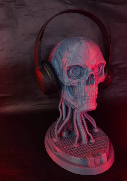 Đầu Lâu Cyberpunk - Mô Hình 3D - Image 3