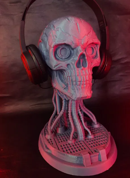 Đầu Lâu Cyberpunk - Mô Hình 3D - Image 4