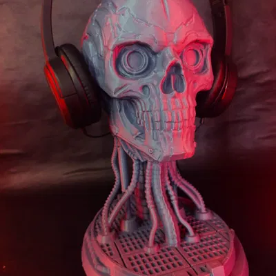 Đầu Lâu Cyberpunk - Mô Hình 3D