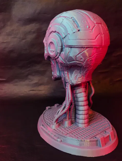 Đầu Lâu Cyberpunk - Mô Hình 3D - Image 5