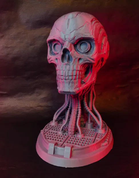 Đầu Lâu Cyberpunk - Mô Hình 3D - Image 6