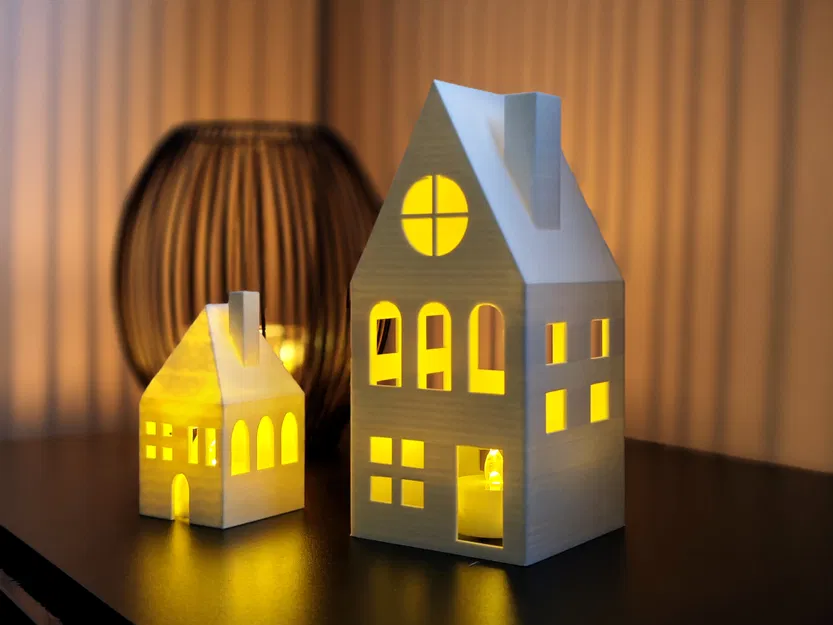 Nhà mini LED Giáng Sinh, Nhà nến LED - Image 1