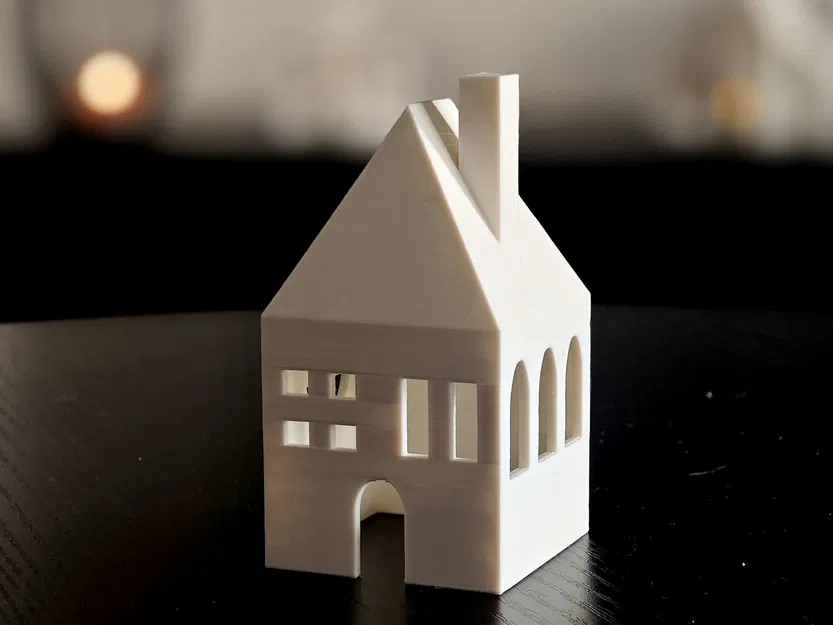 Nhà Giáng Sinh Mini Đèn LED Nến - Image 3