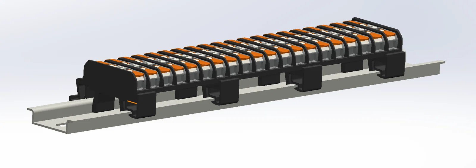 Đế Gắn Ray DIN Cho Đầu Nối WAGO 221 Tự In 3D - Image 5