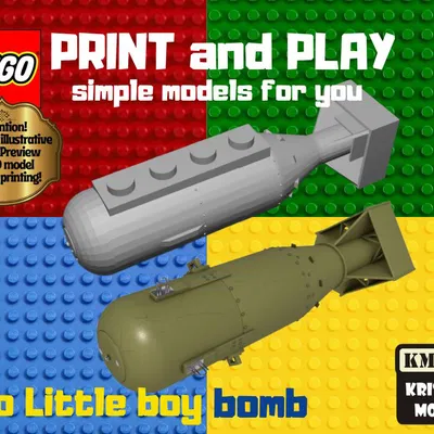 Mô hình Lego bé trai quả bom