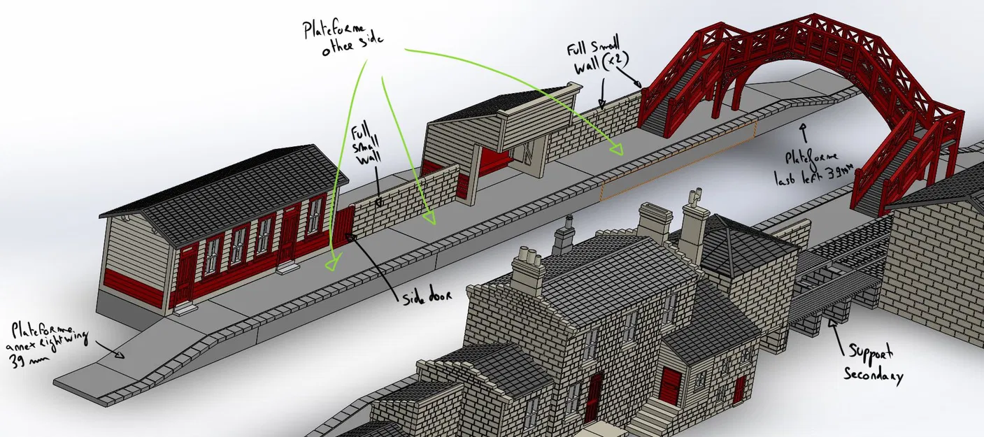 Nhà ga Hogsmeade - Ga Goathland tỉ lệ OO (1:76) - Nhà ga tàu Harry Potter - Image 26