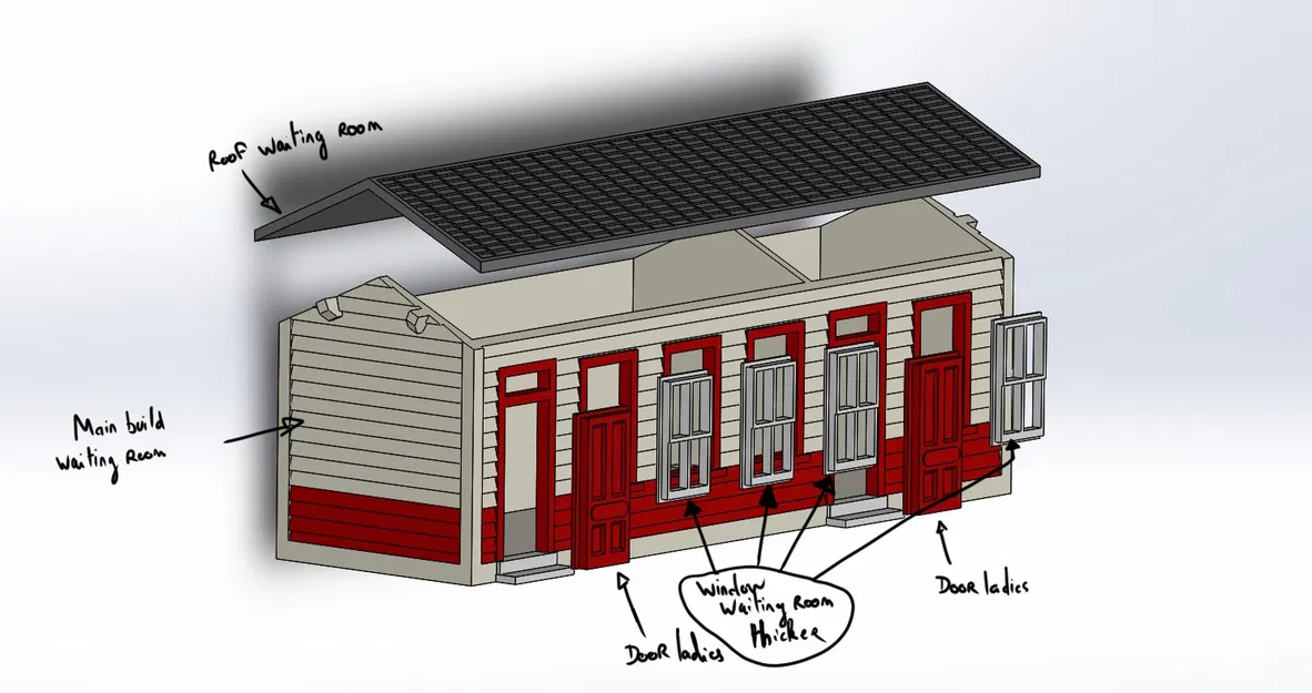 Nhà ga Hogsmeade - Ga Goathland tỉ lệ OO (1:76) - Nhà ga tàu Harry Potter - Image 28