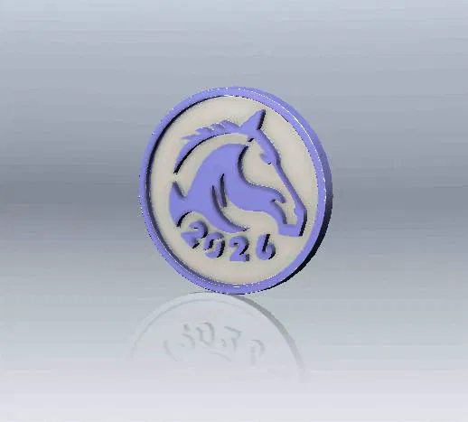 Tiền Xu May Mắn 2026 Hình Ngựa - Image 1