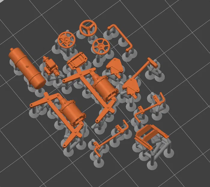 Phụ tùng gầm xe lửa khổ H0 - Image 5