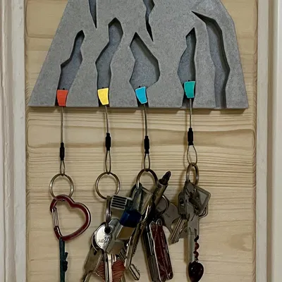 Chỗ Giữ Chìa Khóa Kiểu Núi Cho Kẹp Chìa Khóa YYVertical