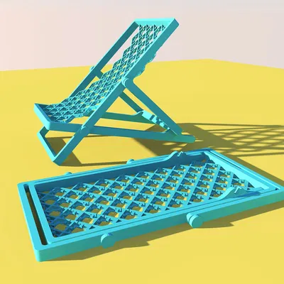 Giá đỡ điện thoại hình ghế xếp bãi biển