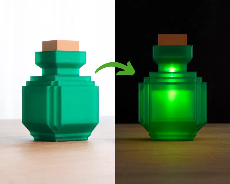 Mô Hình Lọ Thuốc Phong Cách Minecraft - Image 1