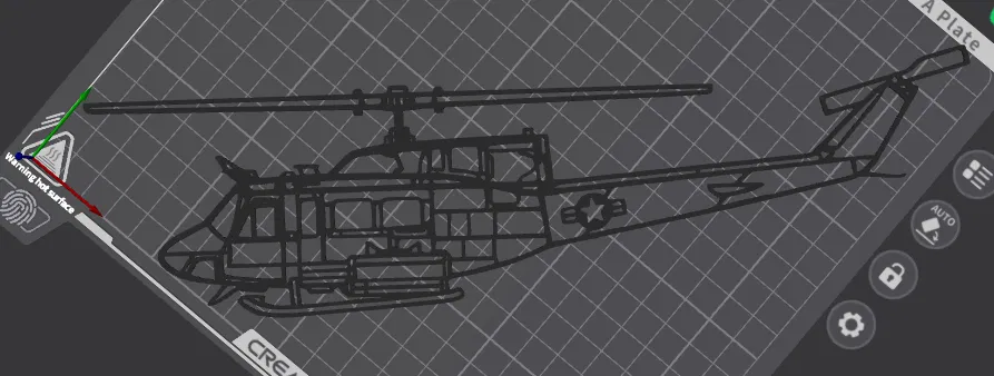 Mô Hình Trang Trí Tường Trực Thăng Bell UH-1N Twin Huey - Image 2