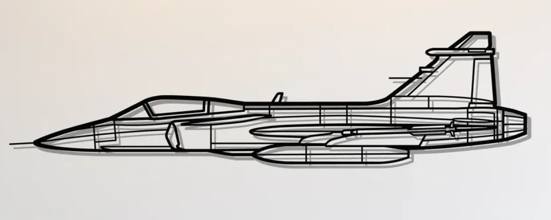 Tranh Treo Tường Máy Bay Saab JAS 39 Gripen - Image 1