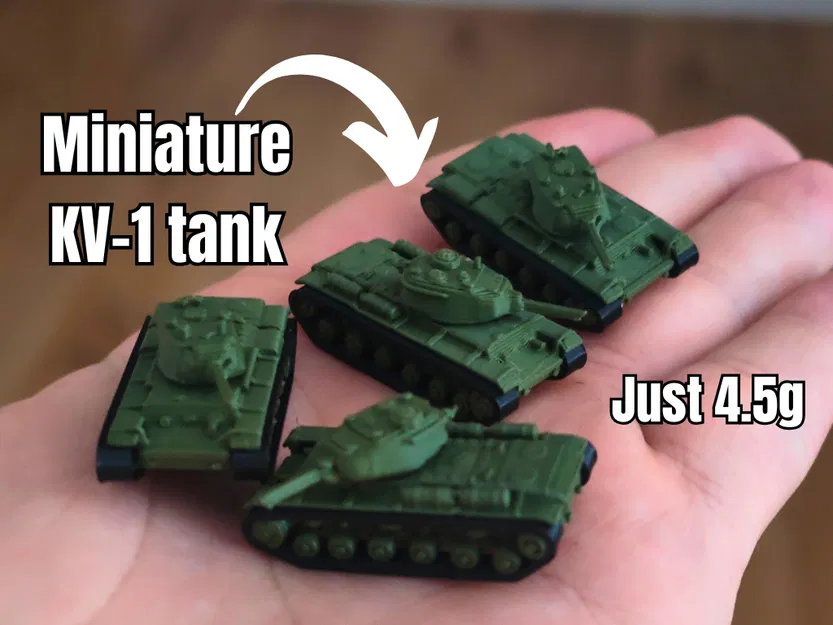 Mô hình xe tăng KV-1 tí hon - Image 1