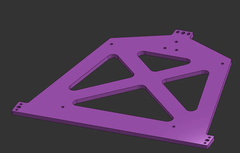 Khung ray đỡ bàn in Anycubic Kobra S1 (cắt laser) - Image 2