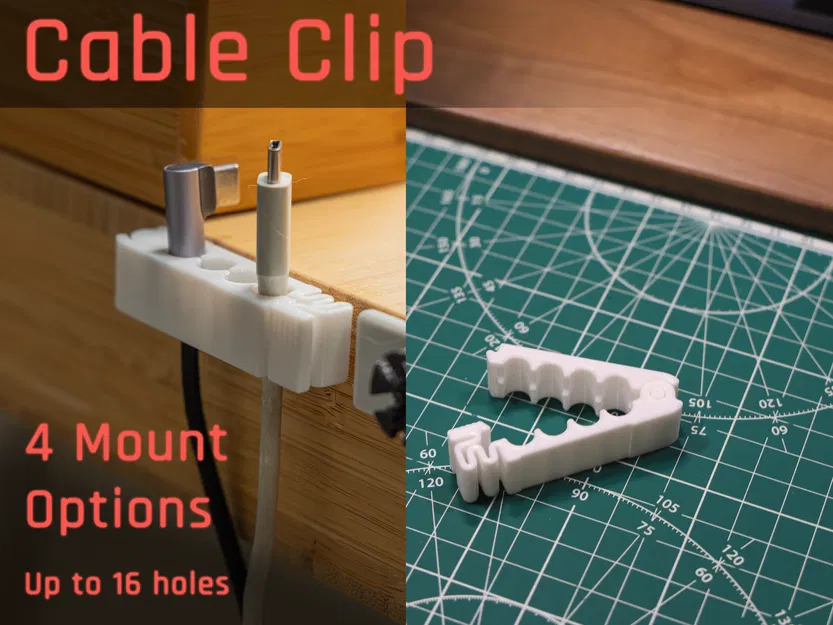 Kẹp cáp khóa chắc chắn, Giá đỡ cáp bàn đa năng - Image 1