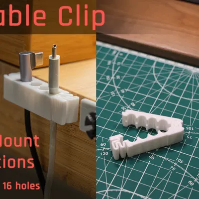 Kẹp cáp khóa chắc chắn, Giá đỡ cáp bàn đa năng