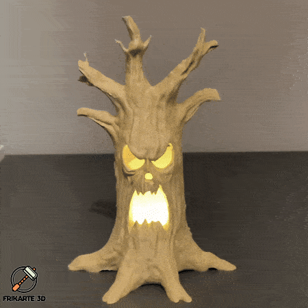 Thân Cây Ma Ám – Trang Trí Halloween In 3D