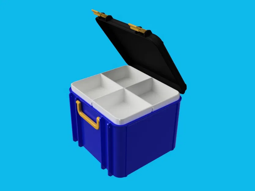 Hộp dụng cụ MEGA với 12 khay bổ sung - Image 1