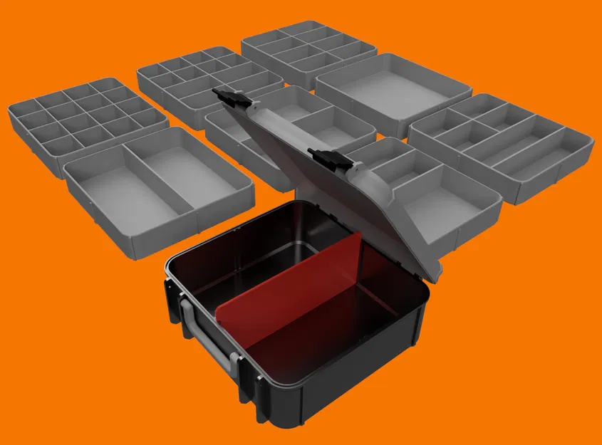 Hộp dụng cụ MIDI với 12 ngăn chứa bổ sung - Image 2