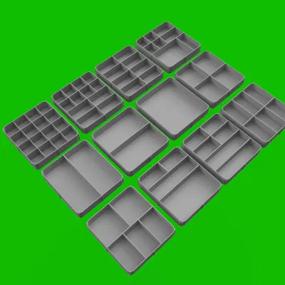 Hộp dụng cụ MIDI với 12 ngăn chứa bổ sung