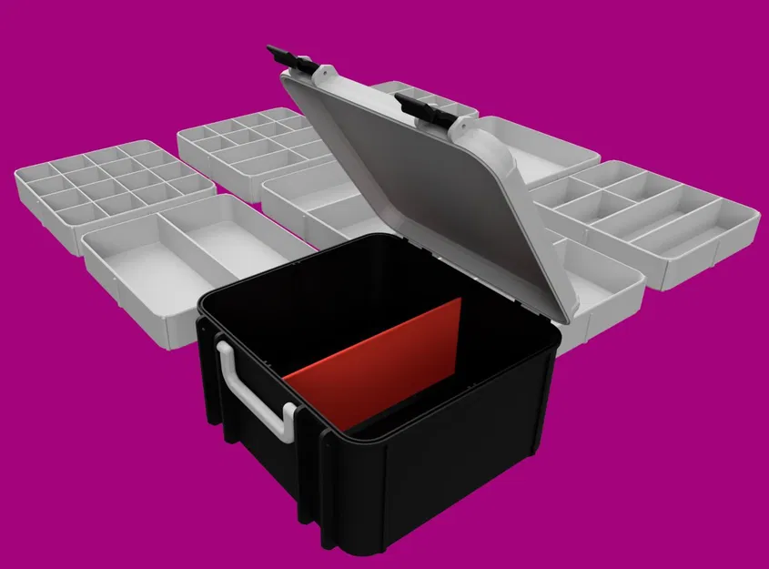 Hộp Đựng Đồ Nghề BIG kèm 12 Khay Tùy Chỉnh - Image 2