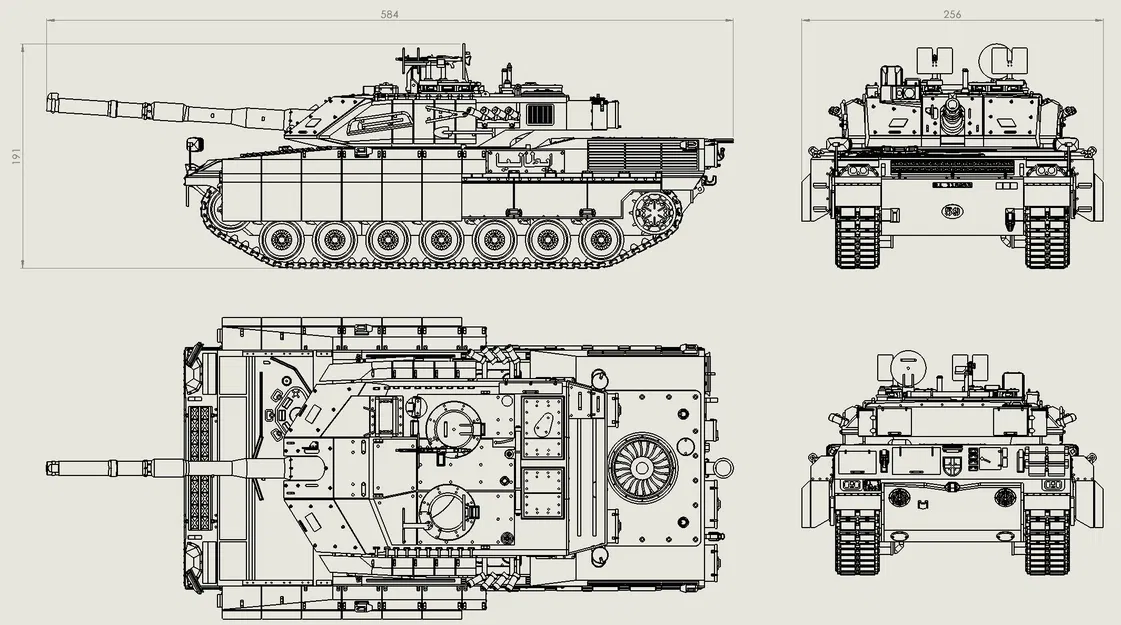 Mô hình xe tăng C1 ARIETE - Image 6