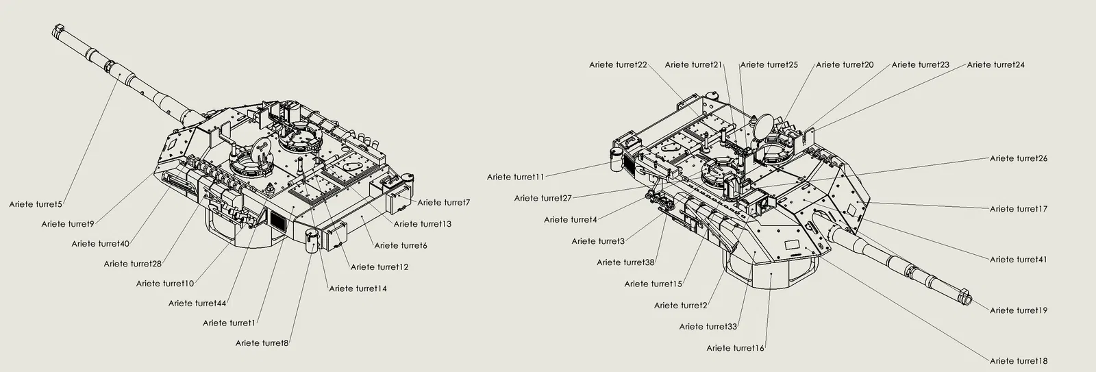 Mô hình xe tăng C1 ARIETE - Image 11