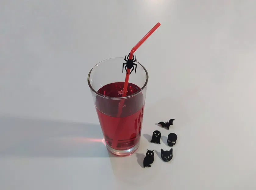 Dấu Ống Hút Tiệc Halloween / Halloween Party Straw Markers - Image 1