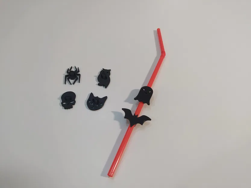 Dấu Ống Hút Tiệc Halloween / Halloween Party Straw Markers - Image 3