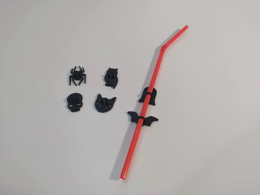 Dấu Ống Hút Tiệc Halloween / Halloween Party Straw Markers - Image 4