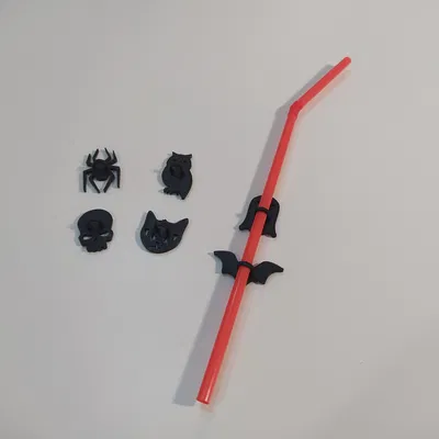 Dấu Ống Hút Tiệc Halloween / Halloween Party Straw Markers