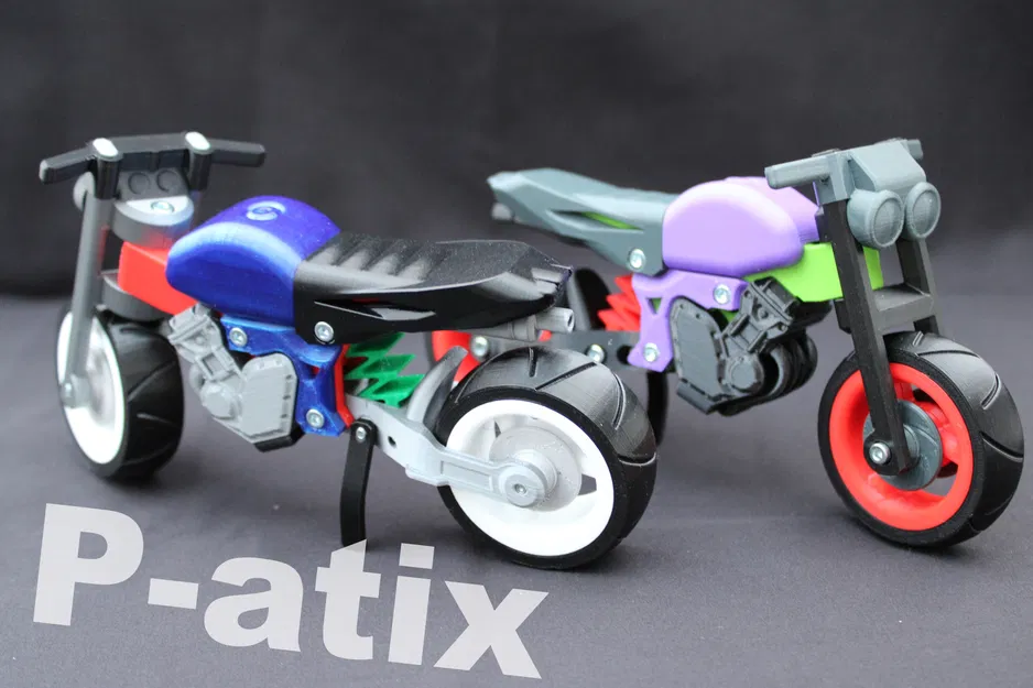 Xe Mô Tô Stunt "Nude" Tỉ Lệ 1:10 - Image 2